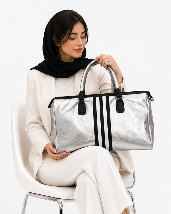 ساک باشگاه نقره ای ضدآب کد ۰۳