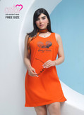تونیک زنانه نخی تریکو چاپی کد ۱۹