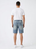 شلوارک مردانه طرح جین برند Denim کد ۱۲۴